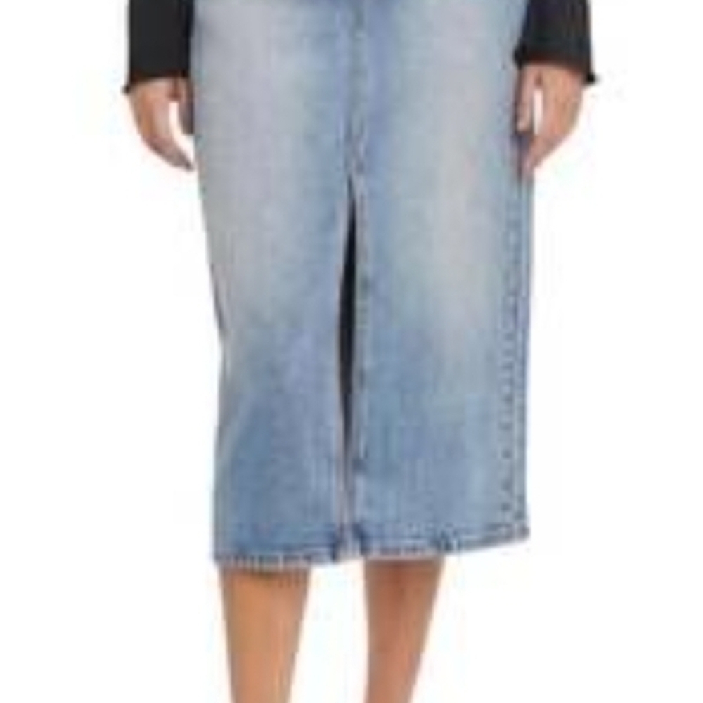 Cello Light Blue Denim Maxi Skirt SIZE Small